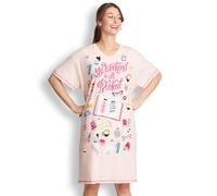 Little Blue House Women's Nightshirt Night Shirt, Book Club, One Size