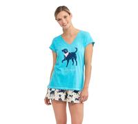 Little Blue House by Hatley Women's V-Neck Tee, Dog Mom, Small