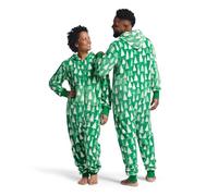 Little Blue House Family Hooded Fleece Jumpsuits Onesie, Christmas Trees, X-Large