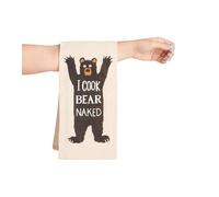 Little Blue House Kitchen Hand/Dish Towels, I Cook Bear Naked, One Size