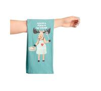 Little Blue House Kitchen Hand/Dish Towels, Making a Moose In The Kitchen, One Size