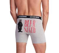 Little Blue House Men's Funny Boxer Briefs, Bear Naked, Medium