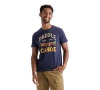 Little Blue House Men's Short Sleeve Pyjama Top, Paddle Your Own Canoe, Medium
