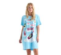 Little Blue House Women's Nightshirt Night Shirt, Cloud Wine, One Size