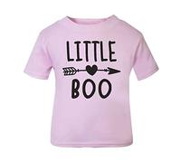 Little Boo (Arrow Heart) Statement [BBY5] Short Sleeve Cotton Toddler t Shirt, 2-3 Years, Pastel Pink