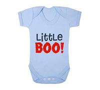 Little Boo Halloween Statement Baby Grow Vest, 3-6 Months, Pastel Blue