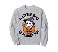 Little Boo Is Almost Due Cute Halloween Pregnancy Reveal Sweatshirt