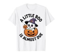 Little Boo is Almost Due Cute Halloween Pregnancy Reveal T-Shirt