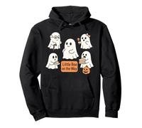 Little Boo on the Way Cute Ghost Pregnancy Reveal Mom Pullover Hoodie