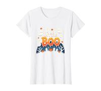 Little Boo: Spooky Cute Halloween Ghosts and Pumpkins T-Shirt, Women, White, XXL