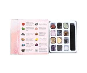 Little Book of Crystal Healing Gift Set - Witches Crystals & Divination Stones Kit with Tumblestones Casting, Crystal Chart, and Positive Energy Gems