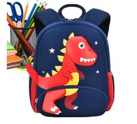 Little Boy Backpack Kids Dinosaur Waterproof Anti-Lost Bag, Blue / Red, Se référer au descriptif, Refer to description