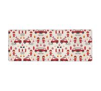 Little Boys and Girls in FireFighters Extra Large Rubber Mousepad 12x31.5in