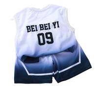 Little Boys Set of 2-Piece Basketball Jersey Training Sleeveless Jersey and Trousers, Little Boys Basketball Training Sleeveless Jersey and Trousers, 1 Vest+ 1 Shorts Gifts for Kids 2-13 Years