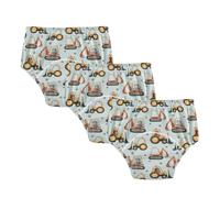 Little Boys Toilet Training Pants Reusable Traing Underpants Trainer Underwear for Kids 3T Cute Children Building Theme Excavator Bulldozer Beaver Cat