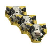 Little Boys Training Potty Underwear Absorb Water Nighttime Potty Training Pants Sleep Underwear for Toddler Girls 3T Cow Breaking Through The Wall Yellow