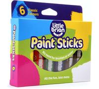 Little Brian 6 Assorted Colour Pack Paint Sticks Multi