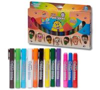 Little Brian Paint Sticks - Face Paint Sticks, 12 Pack Paint Sticks, Kids Paint Pens Twist Up & Down, Mess-Free Painting, Easy-to-Use Paint Sticks, Easy Clean Up