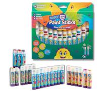 Little Brian Mini Paint Sticks For Kids - 24 Pack Assorted Colours - Little Hands, Mess-Free, Easy Clean Up, Fast Drying Action, Vibrant Colours, Multi-Surface, Twist & Paint