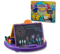 Little Brian Paint Sticks for Kids - Classic Art Station, Includes Chalk & Paint Pens, Comes with Artist Board, Travel Crafts, Mess-Free, Easy Clean Up, Fast Drying, Multi-Surface, Twist & Paint