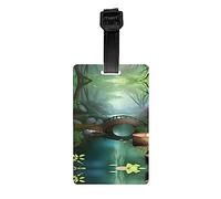 Little Bridge in The East Luggage tag, Detachable Black Wristband 17.5cm Long, Suitable for Luggage, Sports Bags, etc.