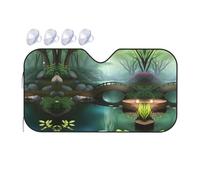 Little Bridge in The East Small Printed car Front Windshield Sunshade - car Window Sunshade, Quick Cooling 15â„ƒ