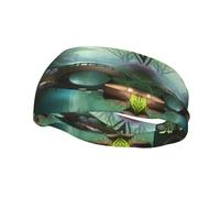 Little Bridge in The East Sports Headband - for Running, Cycling, Yoga and Fitness