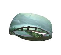 Little Bridge in The East Stylish Sweat-Wicking Sports Headband, Perfect for Men and Women, Fitness, Running, and Yoga.