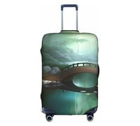 Little Bridge in The East XL Elastic Suitcase Protector Double Sided Zip Luggage Cover for Travel Business 18-32in