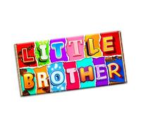 Little Brother Chocolate Bar Wrapper Novelty Gift Present for new born baby shower (#1268) (with chocolate bar)