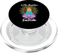 Little Buddha Inside Pregnancy Baby Meditation Mandala Gift PopSockets PopGrip for MagSafe