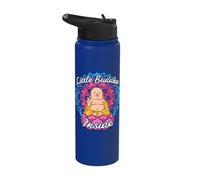 Little Buddha Inside Pregnancy Baby Meditation Mandala Gift Stainless Steel Insulated Water Bottle