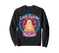 Little Buddha Inside Pregnancy Baby Meditation Mandala Gift Sweatshirt