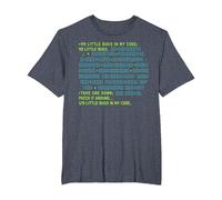 Little Bugs in My Code Coding Programming Software Computer T-Shirt, Men's Big and Tall, Heather Blue, 3X Tall
