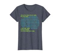 Little Bugs in My Code Coding Programming Software Computer T-Shirt, Women, Heather Blue, X-Small