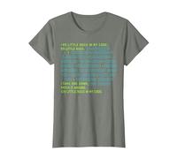 Little Bugs in My Code Coding Programming Software Computer T-Shirt, Women, Olive Heather, Large