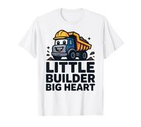 Little Builder Big Heart Kids Construction Truck Identity T-Shirt