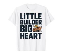Little Builder Big Heart Kids Construction Truck Identity T-Shirt