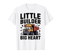 Little Builder Big Heart Kids Construction Truck Identity T-Shirt