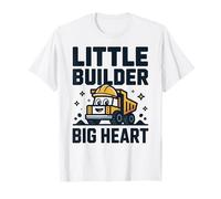 Little Builder Big Heart Kids Construction Truck Identity T-Shirt