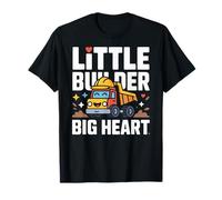Little Builder Big Heart Kids Construction Truck Identity T-Shirt