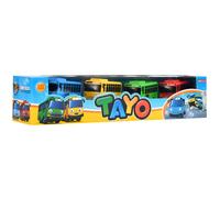 Little Bus Mini Plastic Pull Back Blue Red Yellow Green Bus Car Model