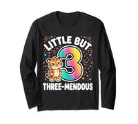 Little But Three-Mendous Funny 3rd Birthday Long Sleeve T-Shirt