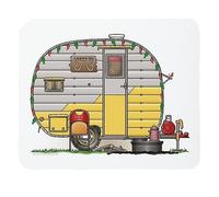 Little Camper Trailer Desk Mat Keyboad Mat Western RV Mouse Pad Mouse Mat Desk Accessories 9.4"x7.9" Color:Camper Trailer