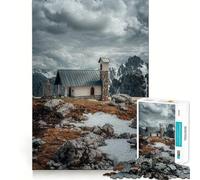 Little Chapel Puzzles for Teenagers 1000 Pieces Relax Game Clear Tone Fun Hobby Birthday Art Gift (38x52cm)