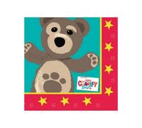 Little Charley Bear Lunch Disposable Napkins Red/brown/blue (One Size)