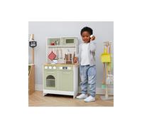 Little Chef Boston Modern Farmhouse Wooden Kitchen Playset Teamson Kids Light Green One Size