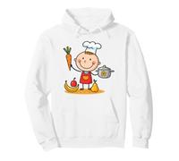 Little Chef Cooking and Healthy Food Design Pullover Hoodie