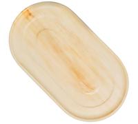 Little Cherry 22" x 12" Oval Palm Leaf Serving Platter | Eco-Friendly Disposable Compostable Serving Plates | Sustainable Alternative to Bamboo Platters | Catering & Party Dinnerware (10 Pack)