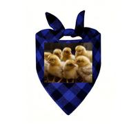 Little Chickens Dog Bandana Plaid Triangle Pets Scarf | Funny Dog Neckwear Washable Triangle Bibs Kerchief Pet Costume Accessories for Small Medium Large Dogs Cats Birthday Gift